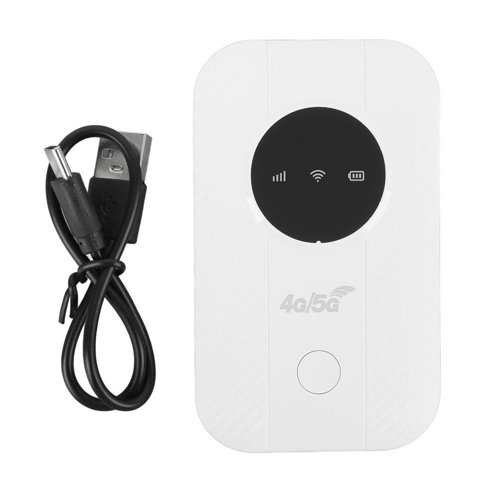 Portable 4G Router, WiFi 300Mbps Mobile Hotspot with SIM Card Slot, Connect Up to 10 Devices for Traveling Business Trips