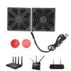 Computer Router Fan, 5V USB Power Cooling Fan with Dust Cover Heat Dissipation Tool for Router view 4