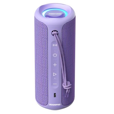 MIATONE Bluetooth Speakers 36W TWS Portable Speaker with Stereo Sound Bass, Bluetooth 5.3 Wireless USB Type C Outdoor, 5000mAh (Purple)