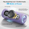 MIATONE Bluetooth Speakers 36W TWS Portable Speaker with Stereo Sound Bass, Bluetooth 5.3 Wireless USB Type C Outdoor, 5000mAh (Purple) view 2