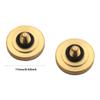ZZHXSM 2PCS Gold Concave Camera Shutter Buttons 0.43 inch Diameter Gold Pure Copper Plated Buttons for Mechanical Shutter Release Cable Connection to Camera view 2