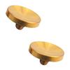 ZZHXSM 2PCS Gold Concave Camera Shutter Buttons 0.43 inch Diameter Gold Pure Copper Plated Buttons for Mechanical Shutter Release Cable Connection to Camera view 3