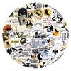 100Pcs Fourth Cartoon Wing Sticker Cartoon Waterproof Vinyl Decal for Teen Girls Boys Notebook Water Bottle Skateboard Phone Guitar Bike view 1