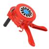 Hand Crank Siren Horn, Adjustable Volume 110 dB Manual Safety Siren, Aluminum Alloy Portable Handheld Alarm Horns for Engineering, Schools, Military, Emergency view 1