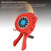 Hand Crank Siren Horn, Adjustable Volume 110 dB Manual Safety Siren, Aluminum Alloy Portable Handheld Alarm Horns for Engineering, Schools, Military, Emergency view 2