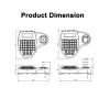 Conferencing Camera PTZ Camera 3D Joystick Keyboard Controller RS485 Control for AHD TVI CVI SDI Speed Dome Camera Pan Tilt Zoom for Business Meetings view 4
