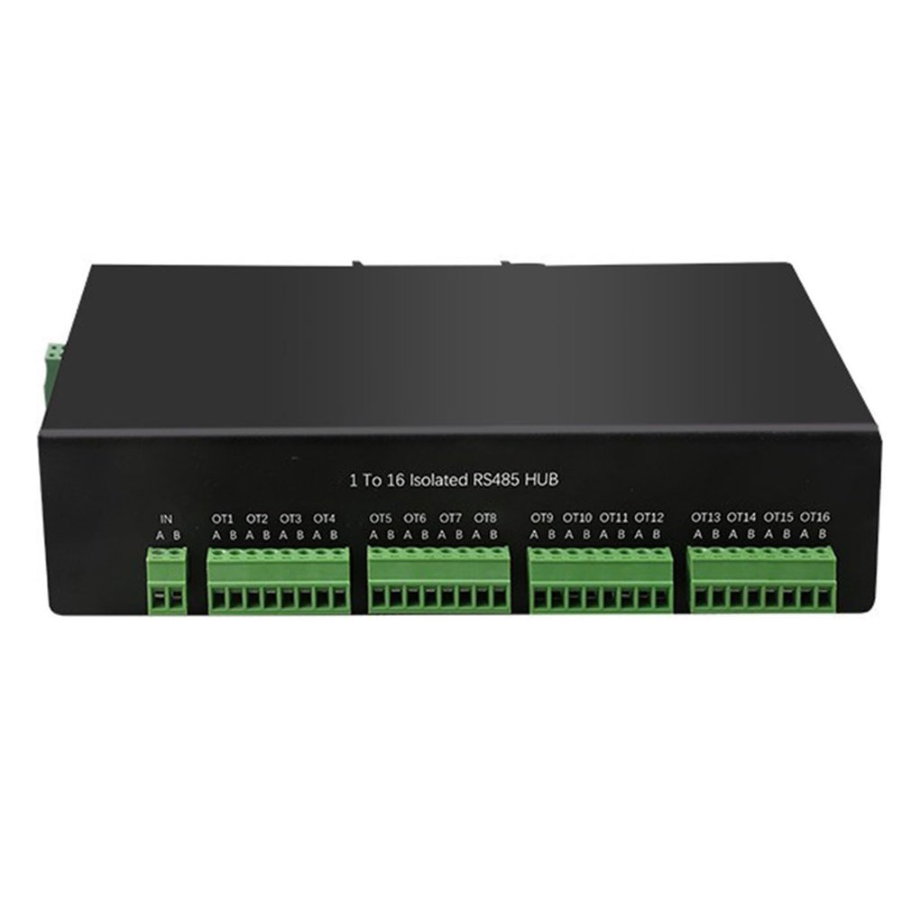 16-Port 485 Hub 1 RS485 Splitter Docking Station Industrial Grade OIptically Isolated Hub Way Conmmunication
