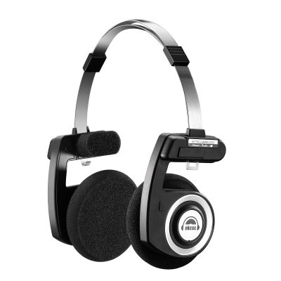 okcsc Classic On-Ear Headphones, Retro Style, BT Wireless Retro Headphones, Ultra Lightweight Retro Headsts/Bullt-in Mic/40mm Class Composite Film/BT 5.3 & Wired Two Connection Modes, BT/Black