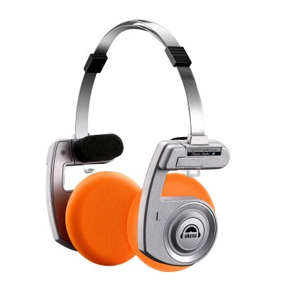 okcsc Classic Retro Headphones, Retro Style, BT Wireless On-Ear Headsets, Ultra Lightweight Retro Headsts/40mm Class Composite Film/80s 90s Design/BT 5.3 & Wired Two Connection Modes, BT/Silver