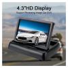 4.3" Inch Foldable Car Rear View Monitors TFT LCD Rearview Monitor Universal Reversing Parking System Kit for Cars view 3
