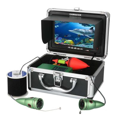 Depth Finders 10M 1000tvl Underwater Fishing Video Camera Kit 6 PCS Infrared Lamp Lights With7 Inch Color Monitor for Recreational Fishing (Black F009MJ)