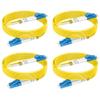 16ft/5m Single Mode Fiber Patch Cables OS2 LC to LC, SM Singlemode Optic Cable 10G SMF LSZH Duplex 9/125m OD 2.0mm (4pack),  view 1