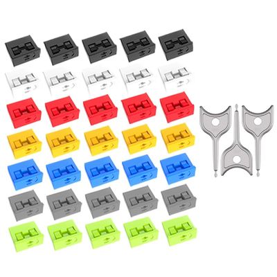 35PCS USB Port Blockers with 3 Locks for PC, Laptop Removable Type-A Data Protection,Dust & Moisture Resistant ShieldMixed Colors Packs Svailable for Port Sorting