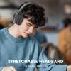 Cowyawn Over Ear Headphones Wired, 3.5mm Foldable Wired Headphones with Microphone, Volume Control, HD Stereo Sound, Lightweight Headphones for Adult/Teens/Chromebooks/Laptop/Computer/Tablets, Black view 4