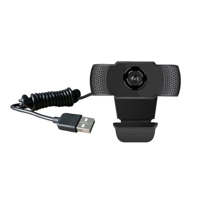 GHJKLZNMRU Web Camera USB Webcam 1080P Web Camera with Microphone for PC HD Web Cam Computer Camera for Laptop Online Teaching for Twitch Streaming for Gaming Video Calling Recording (Color : Black)