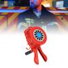 Handheld Air Raid Siren, Hand Loud Crank 110dB, Portable Manual Siren Emergency Safety, Aluminum Alloy Crank for Homes, Schools, Oil Depots, Warehouses view 2