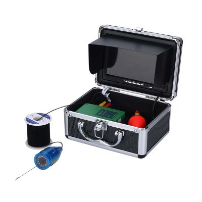 Depth Finders 7inch Monitor 1000TVL Fish Finder Underwater Fishing Video Camera 15 Infrared LED 15 White LED Waterproof Fish Finder for Recreational Fishing (F007MD)