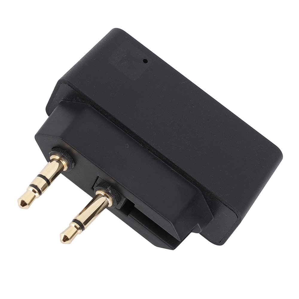 Airplane Bluetooth 5.0 Transmitter, 2 in 1 Wireless Bluetooth Audio Transmitter Receiver for 3.5mm Aux Jacks on Flight TV Gym Equipment, DC3.0-4.2V 10m