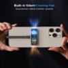 ZIKE Z791C Magnetic Portable SSD 2 TB, External SSD Built-in Fan, 4K 120fps ProRes Video Recording, USB3.2 Gen2 up to 990MB/s, Supports PD3.0 Port 27W Charging Compatible with iPhone 17/16/15 view 3