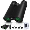 10x42 Binoculars for Adults High Powered Compact Binoculars with Low Light Night Vision for Bird Watching Hunting Travel Outdoor Sports, Easy to Focus view 1