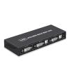 D3LX0Z1 DVI KVM Switch 2-in-1 4K Two Computers Shared USB Keyboard Mouse Print Monitor Multi-Function Switching Screen view 1