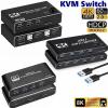 Y0S3QZ1 20pcs 8K HDMI 2.1 KVM Switch Splitter USB3.0 KVM switcher USB 2 in 1 Out Switcher for Computer Monitor Keyboard EDID HDCP 2.3(K3 2X2) view 3