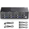 D3LX0Z1 DP/HD KVM Switch 3 Monitors 3 Computers 8K@60Hz 4K@144Hz, HDMI+2 Displayport KVM Switch Triple Monitor for 3 Computer Share(AU Plug) view 2