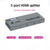 L6AS0F7 4K*2K HDMI Splitter Version 1.4 1x2 HDMI Video Distributor 1 in 2 Out Display Duplicate Amplifier PC Laptop Monitor TV Projector(4K 30Hz EU Plug) view 2