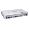 L6AS0F7 4x2 HDMI KVM Matrix Audio Video Converter Switch Splitter 4 Input 2 Out Display 4K 60Hz USB Wired Keyboard Mouse Control 4 PCs(with EU Plug) view 1