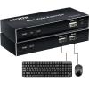 D3LX0Z1 60M HDMI KVM Extender by Cat5e Cat6 Rj45 Ethernet Cable KVM Switch Video Converter for PS4 Laptop PC to TV USB Mouse Keyboard(with UK Plug) view 2