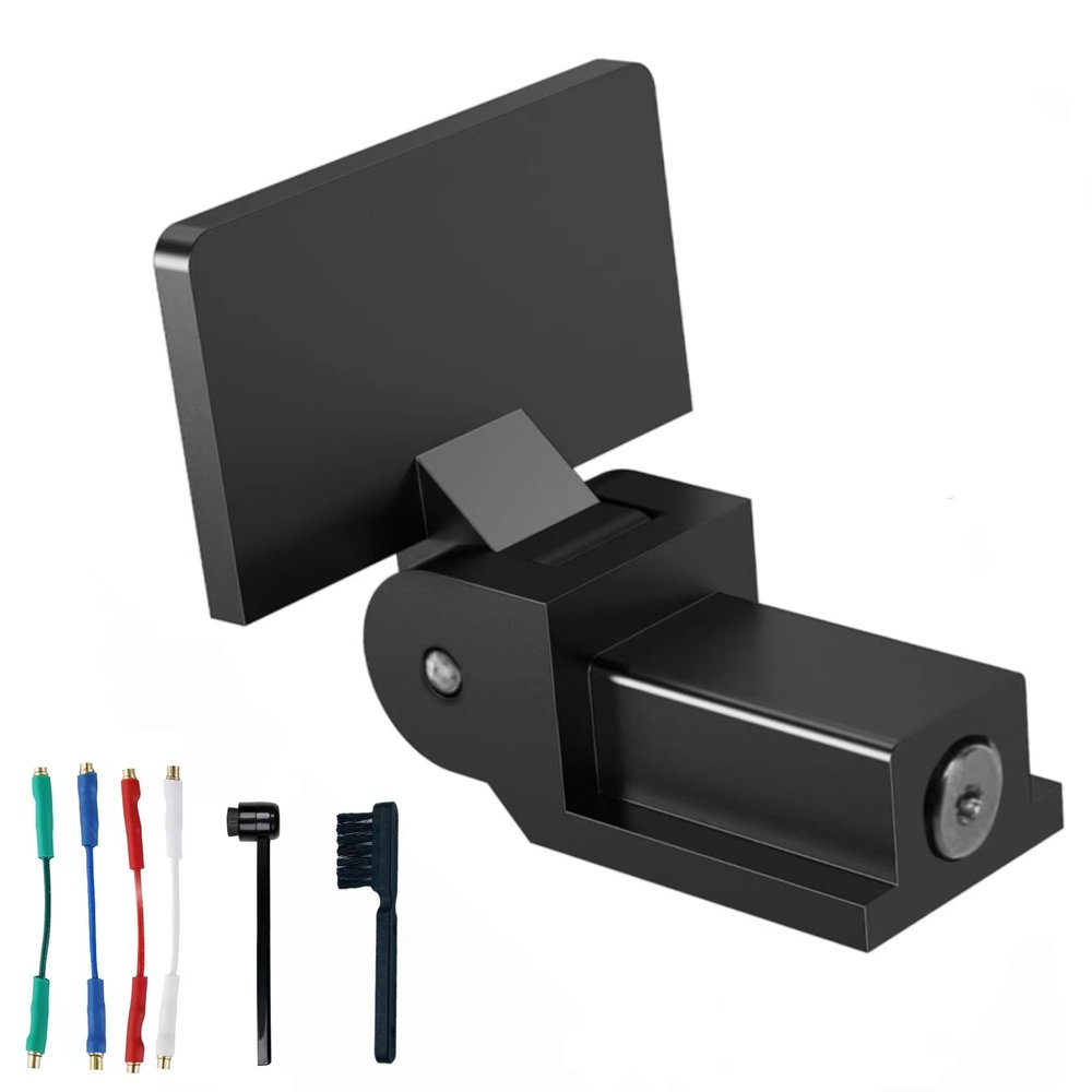 AYZAB Dust Cover Hinges for AT-PL120, AT-LP120-USB, AT-LP60X,at-LP5 and at-LP3 Turntables.Turntables Needle Stylus Brush and Cleaning Brush.Cartridge Headshell Wires.