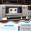 Cassette Tape Cleaner - Demagnetizer Set, Tape Head Cleaner, Capstan Cleaner, Audio Cassette Tape Head Maintenance Solution for Home Car Cassette Player view 2