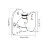 ADPVRLUQ 1PCS Adjustable Speaker Ceiling Mount Clamp Wall Mount Bracket(Black) view 3