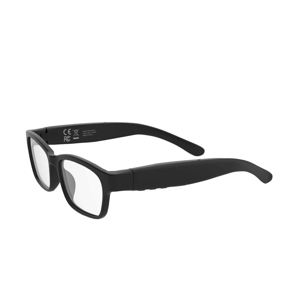 Hawk Scope Smart Glasses with Bluetooth Speaker Headphones, 29g Glass for Work Business Office Travel Running, Unisex(Clear Lens)