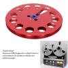 1/4in 7 Inch Empty Take Up Reel for Nab Reel to Reel Tape Recorder, Holes Aluminum Alloy Opening Machine Parts, Empty Tape Reel for Recording for Studer Recording (Red) view 2