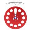 1/4in 7 Inch Empty Take Up Reel for Nab Reel to Reel Tape Recorder, Holes Aluminum Alloy Opening Machine Parts, Empty Tape Reel for Recording for Studer Recording (Red) view 4