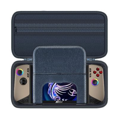 Wanaiha Hard Case for MSI Claw 8 AI+ / Lenovo Legion Go S Gaming Console, Black, Compatible with MSI Claw 8 AI+, Lenovo Legion Go S, EVA Shell, Zipper Closure, Hand Strap Handle