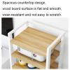 SDdPulse 5-Tier Movable Audio/Video Media Stand Center CD Player Stand Stereo Component Storage Cabinet Audio Tower with Height Adjustable Wooden Shelf for Home/Office/Theater,A view 2