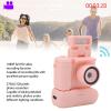 Digital Camera, FHD 1080P Digital Point and Shoot Camera, Portable Lightweight Compact Camera for Boys Girls Kids (Roseate) view 2