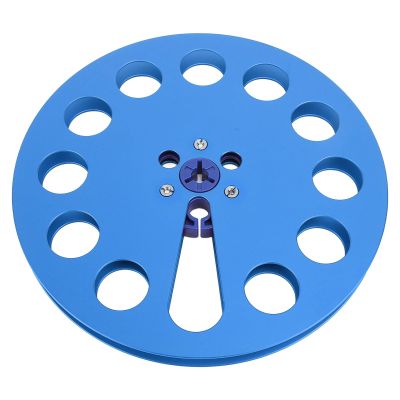 1/4in 7 Inch Empty Take Up Reel for Nab Reel to Reel Tape Recorder, Holes Aluminum Alloy Opening Machine Parts, Empty Tape Reel for Recording for Studer Recording (Blue)