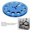 1/4in 7 Inch Empty Take Up Reel for Nab Reel to Reel Tape Recorder, Holes Aluminum Alloy Opening Machine Parts, Empty Tape Reel for Recording for Studer Recording (Blue) view 3