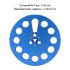 1/4in 7 Inch Empty Take Up Reel for Nab Reel to Reel Tape Recorder, Holes Aluminum Alloy Opening Machine Parts, Empty Tape Reel for Recording for Studer Recording (Blue) view 4