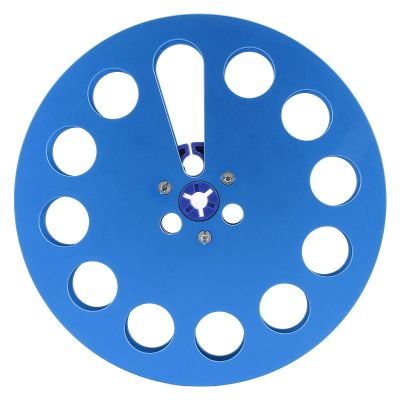 1/4 7 Inch Empty Tape Reel, Aluminum Alloy Universal Open Reel Sound Tape Empty Reel for Reel to Reel for ReVoxs Studer Recording, Cord Reels Enhanced Experience (Blue)