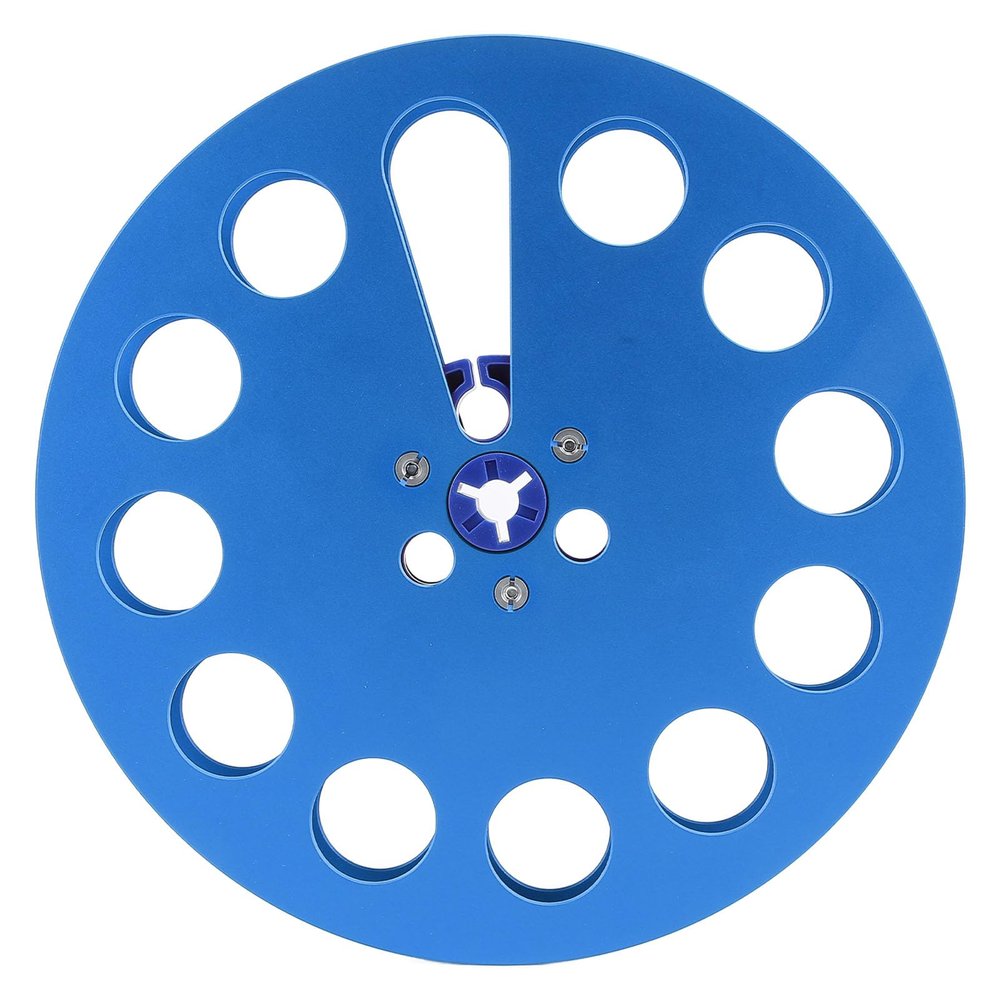 1/4 7 Inch Empty Tape Reel, Aluminum Alloy Universal Open Reel Sound Tape Empty Reel for Reel to Reel for ReVoxs Studer Recording, Cord Reels Enhanced Experience (Blue)