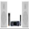 Rockville Bundle: Pair RockSlim White Home Theater 5.25" 240w Easy Wall Mount Slim Speakers Bundle with RPA70WBT V2 1000w 2-Ch Bluetooth Karaoke Amplifier/Mixer+(2) Mics (2 Items) view 1