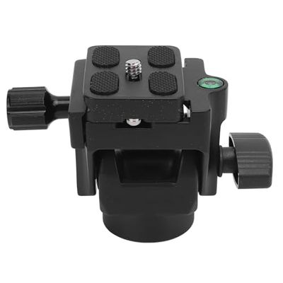 Monopod Tilt Head Aluminum Alloy Tripod Head with Quick Release Plate for Birdwatching Photography