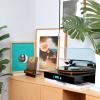 Classic Wood Now Playing Record Holder Stand | Now Playing Vinyl Record Stand,Wooden Display Vinyl Holder Stand,Retro Now Spinnings Record Accessories view 3