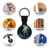 Bigfoot Sasquatch in The Forests Compatible with AirTag Holder Case Protective Cover with Key Ring 2PCS view 3