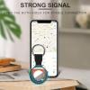 Bigfoot Fishing Vintage Sasquatch Compatible with AirTag Holder Case Protective Cover with Key Ring 4PCS view 4