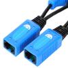 Akozon 2pcs POE RJ45 Splitter Combiner Adapter Connectors for IP Cameras & Wireless Access Points - 5V/12V/24V/48V Power Cable Kit view 2